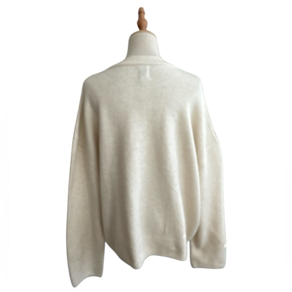 Anthropologie Maeve Crew Neck Dog Icon Pullover Sweater Neutral Doodle Size XL - Picture 4 of 11